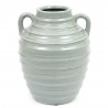 WAZON CERAMICZNY AMFORA SZARY 25x19cm POŁYSK DZBAN