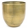 DONICZKA OSŁONKA METALOWA ZŁOTA 23x23cm ZDOBIONA