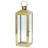 LAMPION ZŁOTY METALOWY POLEROWANY 62cm NOWOCZESNY 60