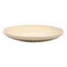 TALERZ OBIADOWY BEŻOWY 27cm KWIAT FLOWER KPL 6szt. CERAMICZNY POŁYSK