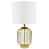 LAMPA STOŁOWA BIAŁA ZŁOTA 55cm METALOWA NOCNA LOFT NOWOCZESNA 50 60