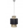 LAMPA SUFITOWA METALOWA CZARNA ZŁOTA 130cm WISZĄCA LOFT STYLOWA