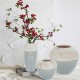 WAZON SZARO NIEBIESKI BIAŁY 25cm CERAMICZNY ZDOBIONY NOWOCZESNY DESIGN MODERN