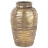 WAZON CERAMICZNY ZŁOTY SZARY 30cm FLAKON ANTYCZNY RETRO POSTARZANY