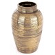 WAZON CERAMICZNY ZŁOTY SZARY 30cm FLAKON ANTYCZNY RETRO POSTARZANY