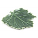 PATERA LIŚĆ CERAMICZNA SZKLIWIONA ZIELONA 20x20cm DEKORACYJNA TALERZ