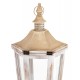 LAMPION BIAŁY BRĄZOWY RETRO DREWNIANY 65cm Z UCHWYTEM LATARNIA 60 70