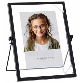 RAMKA CZARNA NA ZDJĘCIE 15x21cm METALOWA FLOAT LOFT NOWOCZESNA