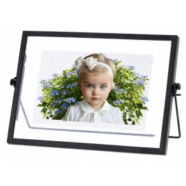 RAMKA CZARNA NA ZDJĘCIE 10x15cm METALOWA FLOAT LOFT NOWOCZESNA