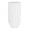 WAZON CEMENTOWY BIAŁY 28x14cm PRĄŻKOWANY MATOWY 30