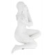 FIGURKA DEKORACYJNA NAGA KOBIETA BIAŁA 21cm AKT KOBIETY NAKRAPIANA