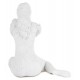 FIGURKA DEKORACYJNA NAGA KOBIETA BIAŁA 21cm AKT KOBIETY NAKRAPIANA