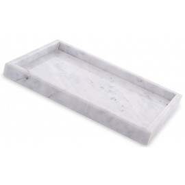 TACA PROSTOKĄTNA MARMUROWA 30x20cm SZARA BIAŁA MARMUR GRANIT