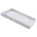 TACA PROSTOKĄTNA MARMUROWA 30x20cm SZARA BIAŁA MARMUR GRANIT