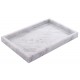 TACA PROSTOKĄTNA MARMUROWA 30x20cm SZARA BIAŁA MARMUR GRANIT