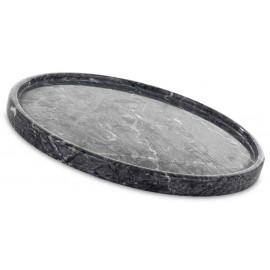 TACA OKRĄGŁA MARMUROWA 25cm CZARNA SZARA MARMUR GRANIT