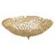 PATERA AŻUROWA METALOWA ALUMINIOWA ZŁOTA 34cm KOSZYK NA OWOCE 35