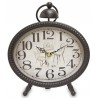 ZEGAR STOJĄCY STOŁOWY METALOWY PARIS CZARNY BEŻOWY LOFT RETRO VINTAGE