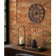 ŚWIECZNIK METALOWY SZKLANY CZARNY 30x11cm Z UCHWYTEM LOFT