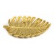 PATERA LIŚĆ PALMY ZŁOTA 20cm DEKORACYJNA TALERZ W KSZTAŁCIE LIŚCIA ZŁOTY