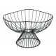 PATERA METALOWA CZARNA NA NÓŻCE KOSZYK NA OWOCE 28cm LOFT 25 30