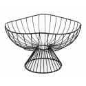 PATERA METALOWA CZARNA NA NÓŻCE KOSZYK NA OWOCE 28cm LOFT 25 30