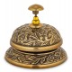 DZWONEK RECEPCYJNY HOTELOWY BARMAŃSKI ZŁOTY ZDOBIONY DEKORACYJNY
