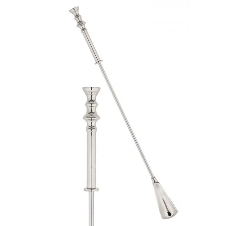 DŁUGA ŁYŻKA DO BUTÓW OBUWIA METALOWA SREBRNA OZDOBNA DEKORACYJNA 60