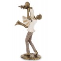 FIGURKA ZAKOCHANA PARA UNIESIENIE MIŁOŚCI 30cm ZŁOTA BIAŁA BEŻOWA