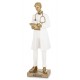 FIGURKA MĘŻCZYZNA LEKARZ BIAŁA ZŁOTA 25cm DOKTOR MEDYK 20 30