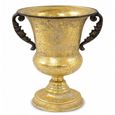 DONICZKA OSŁONKA METALOWA ZŁOTA 25x20cm KIELICH RETRO ANTYCZNA