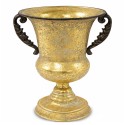 DONICZKA OSŁONKA METALOWA ZŁOTA 25x20cm KIELICH RETRO ANTYCZNA