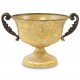 DONICZKA OSŁONKA METALOWA ZŁOTA 18x20cm KIELICH RETRO ANTYCZNA