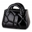 WAZON CZARNY TOREBKA 23cm NOWOCZESNY GLAMOUR POŁYSK DEKORACJA 20 25