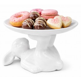 PATERA WIELKANOCNA ZAJĄC BIAŁA ECRU 15x7,5cm ZAJĄCZEK Z ZAJĄCZKIEM