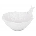 MISKA Z ZAJĄCEM KRÓLIKIEM BIAŁA SALATERKA ŚWIĄTECZNA MISECZKA DO PRZEKĄSEK