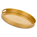 TACA OKRĄGŁA ZŁOTA 35cm Z UCHWYTAMI GLAMOUR NOWOCZESNA POŁYSK MAT 30 40