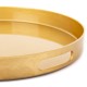 TACA OKRĄGŁA ZŁOTA 35cm Z UCHWYTAMI GLAMOUR NOWOCZESNA POŁYSK MAT 30 40