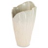 WAZON CERAMICZNY BEŻOWY KREMOWY 33cm ZDOBIONY STYLOWY NOWOCZESNY 30 35