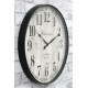 ZEGAR ŚCIENNY CZARNY KREMOWY BIAŁY 50cm OKRĄGŁY STYLOWY LOFT VINTAGE RETRO