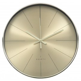 ZEGAR ŚCIENNY ZŁOTY 30cm METALOWY NOWOCZESNY GLAMOUR GABINETOWY KUCHENNY