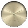 ZEGAR ŚCIENNY ZŁOTY 30cm METALOWY NOWOCZESNY GLAMOUR GABINETOWY KUCHENNY