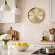 ZEGAR ŚCIENNY ZŁOTY 30cm METALOWY NOWOCZESNY GLAMOUR GABINETOWY KUCHENNY