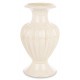 WAZON CERAMICZNY BEŻOWY KREMOWY 37cm RYFLOWANY ZDOBIONY NOWOCZESNY 35 40