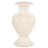WAZON CERAMICZNY BEŻOWY KREMOWY 37cm RYFLOWANY ZDOBIONY NOWOCZESNY 35 40