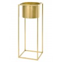DONICZKA OSŁONKA ZE STOJAKIEM 70x24cm ZŁOTA METALOWA NA STOJAKU LOFT 70cm