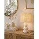 LAMPA STOŁOWA BEŻOWA BRĄZOWA 45cm CERAMICZNA BOHO SKANDYNAWSKA STOJĄCA 40 50