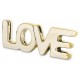 FIGURKA CERAMICZNA ZŁOTA LOVE 10x26cm NAPIS SŁOWO LOVE MIŁOŚĆ POŁYSK 25