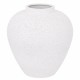 WAZON BIAŁY CZARNY CERAMICZNY 25cm Z EFEKTEM KAMIENIA NOWOCZESNY STYLOWY