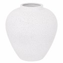 WAZON BIAŁY CZARNY CERAMICZNY 25cm Z EFEKTEM KAMIENIA NOWOCZESNY STYLOWY
